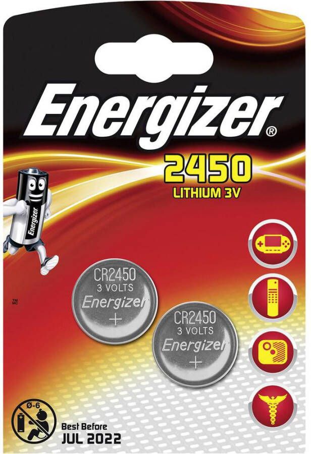 Accubat Energizer Knoopcel Lr43/186, Blister Van 2 Stuks