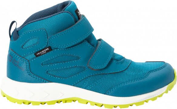 Jack Wolfskin Kid's Woodland Texapore Mid VC Wandelschoenen turkoois/blauw