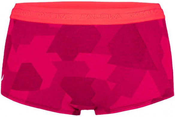 Salewa Women's Cristallo Warm AMR Panties Merino ondergoed roze