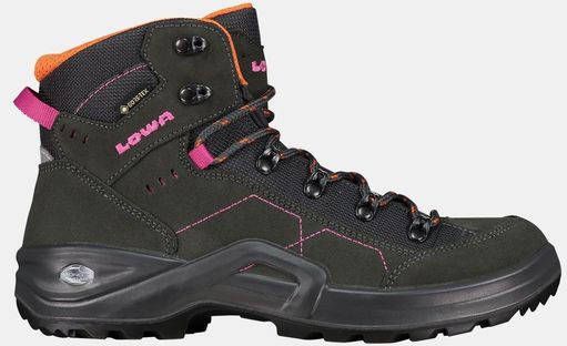Lowa Kody III GTX Mid Wandelschoenen Junior Donkergrijs/Turkoois