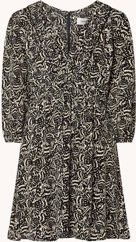 BA&SH Lia mini jurk met V hals en print