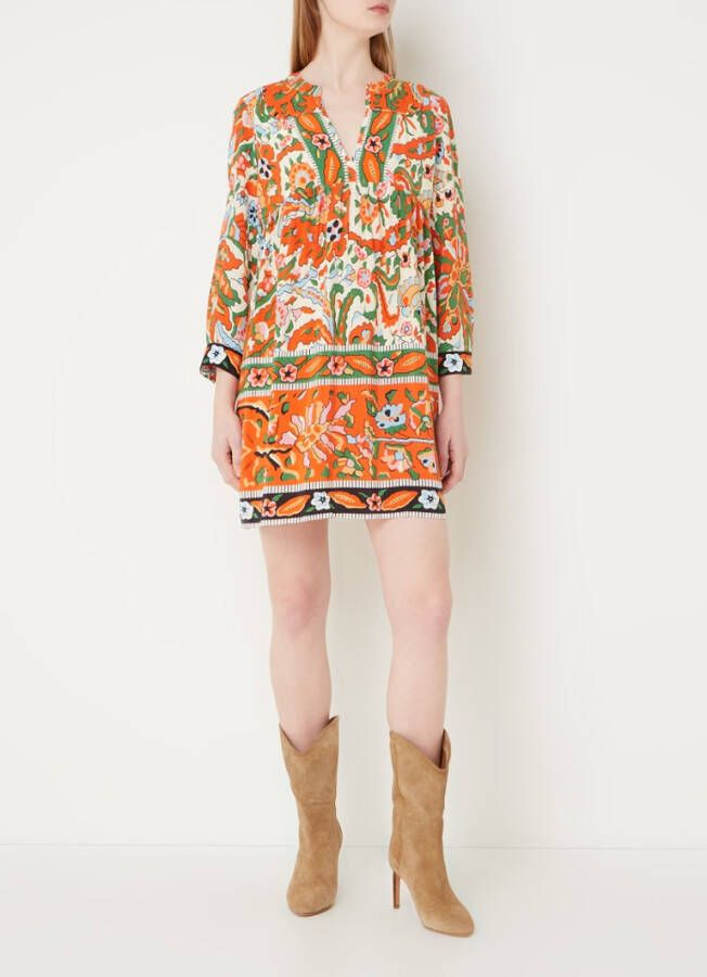 BA&SH Korte, bedrukte jurk, los model, Maureen