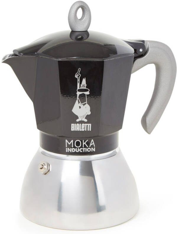 Bialetti Moka Inductie Percolator Zwart 6 kops