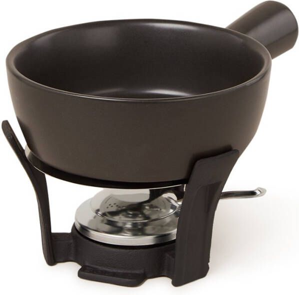 Boska Fondueset Nero Keramieken Pan Met 6 Vorkjes Zwart 1, 3