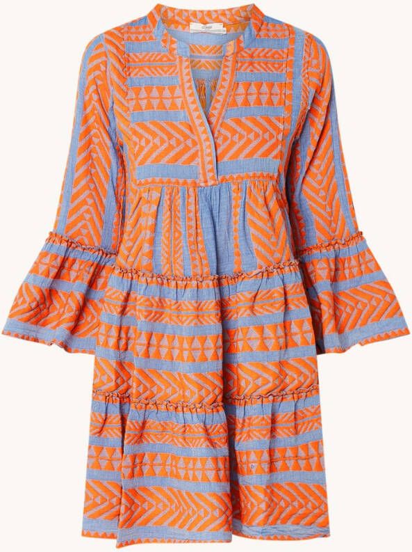 Devotion Ella gelaagde mini strandjurk met streepprint