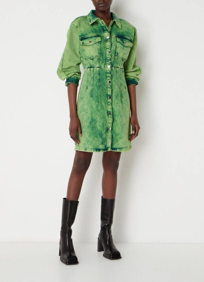 Gestuz Skyegz jurk met gekleurde wassing en opgestikte zakken