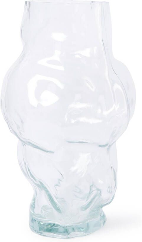 HKliving Vaas Cloud hoog transparant glas