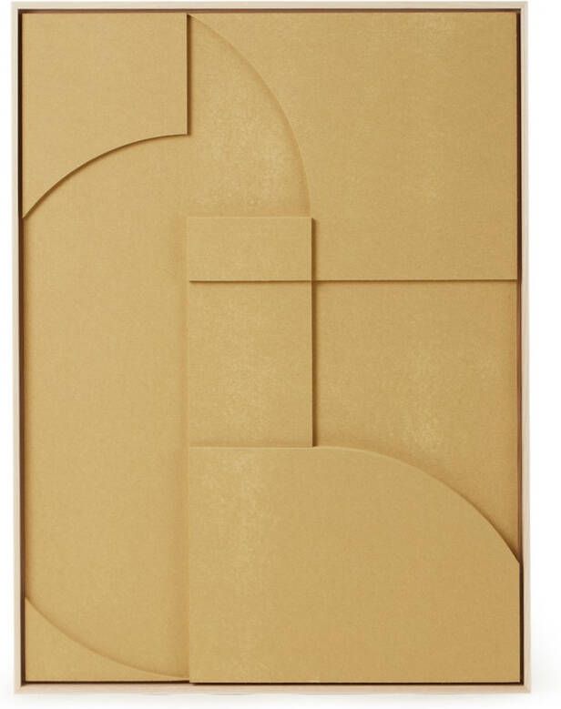 HKliving Framed Relief Kunstlijst Sand Extra large