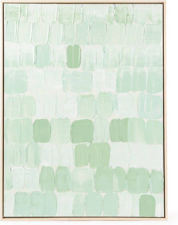 HKliving Framed Painting Abstract Schilderij 100 x 75 cm