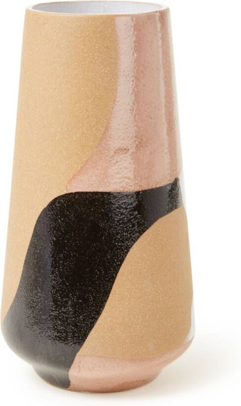 HKliving Vaas bloemen hand geschilderd