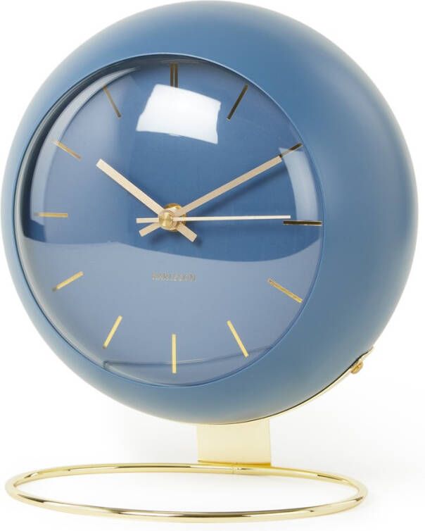 Karlsson Tafelklokken Table clock Globe Design Armando Breeveld Blauw
