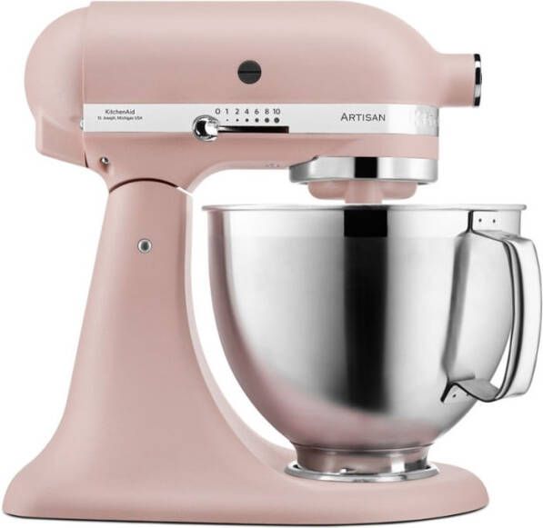 KitchenAid Artisan mixer keukenrobot 4, 8 liter 5KSM185PSEFT Feather Pink