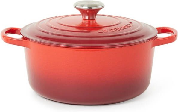 Le Creuset Ronde Braad -/Stoofpan(24 cm)Kersenrood