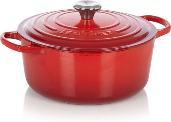 Le Creuset Signature Braad-/Stoofpan 5,3 liter Ø 26 cm | Kersenrood AKTIE!