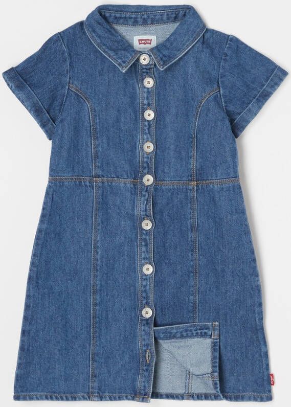 Levi's Blousejurk van denim met knoopsluiting