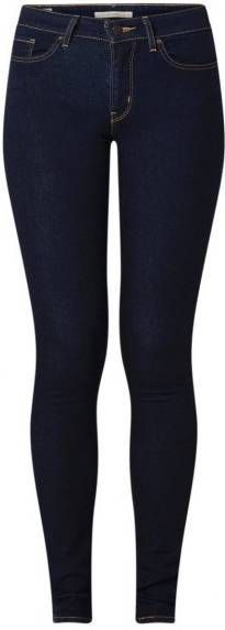 Levi's Levi's 711 mid waist skinny fit jeans met donkere wassing