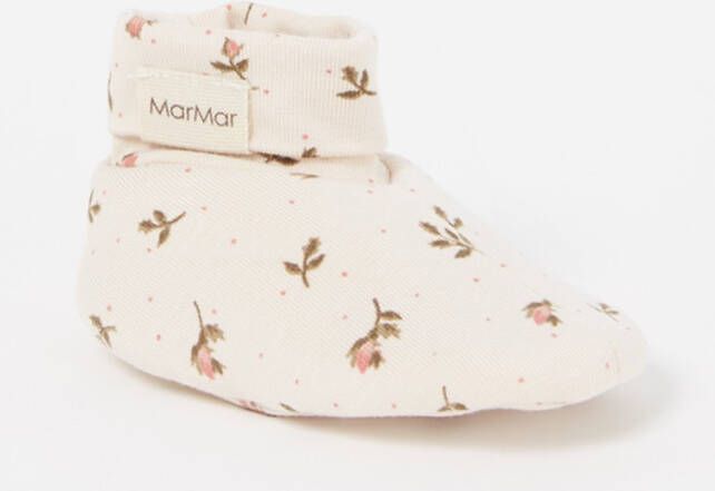 MarMar Copenhagen Pantoffels Booties Modal Smooth Print Lichtroze