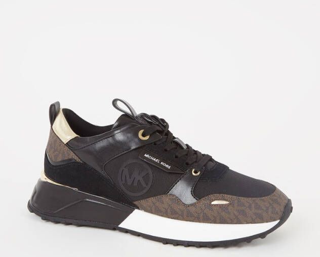 Michael Kors Theo sneaker met sué, de details en logo