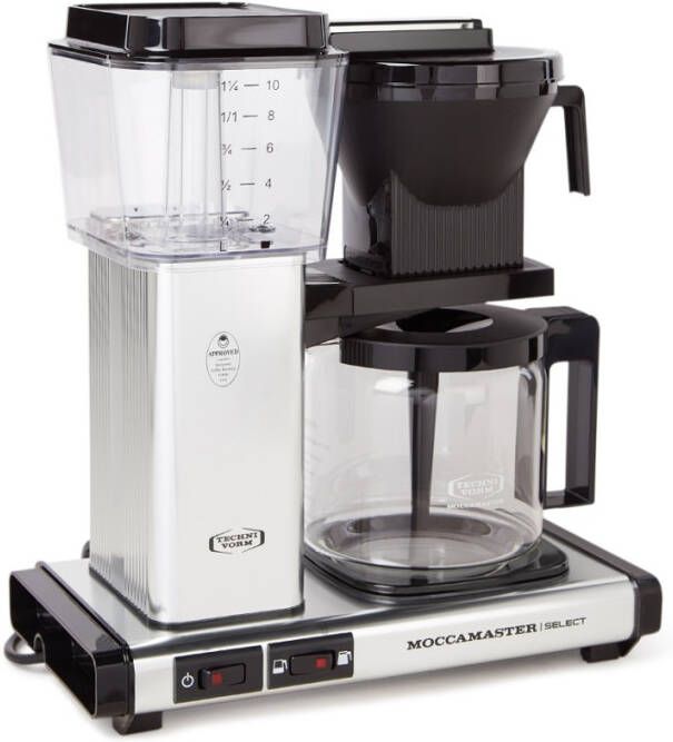 Moccamaste KBG Select Polished Koffiefilter apparaat Zilver