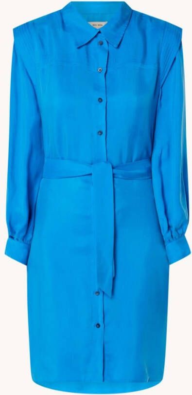 MOS MOSH Bellah midi blousjejurk met strikkraag