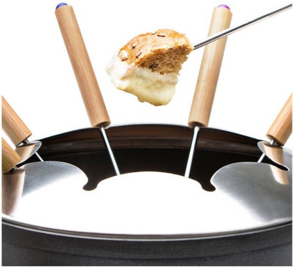 Princess Fondue Pure 173025 Elektrische Fonduepan 8 Fonduevorkjes