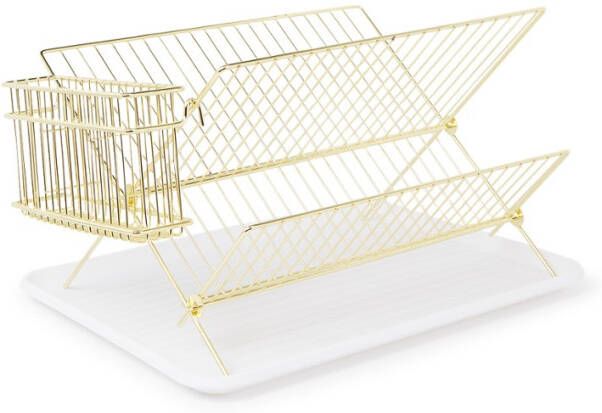 Present Time Decoratieve objecten Dish rack Goudkleurig