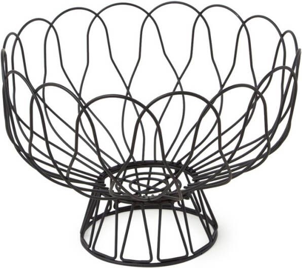 Present Time Koken & Tafelen Fruit bowl Wired metal Zwart
