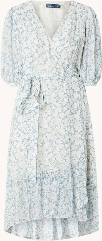 Ralph Lauren Midi jurk met overslag en bloemenprint