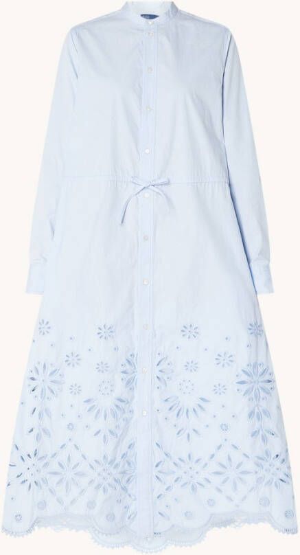 Polo Ralph Lauren Hemdjurk in popeline, Engelse kant