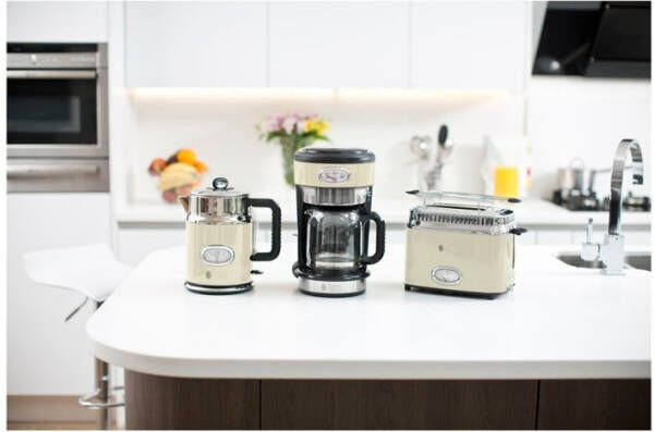 Russell Hobbs Waterkoker Retro vintage 2400 W 1, 7 L crè, mekleurig