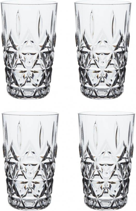 Sagaform Picknick longdrinkglas 40 cl set van 4