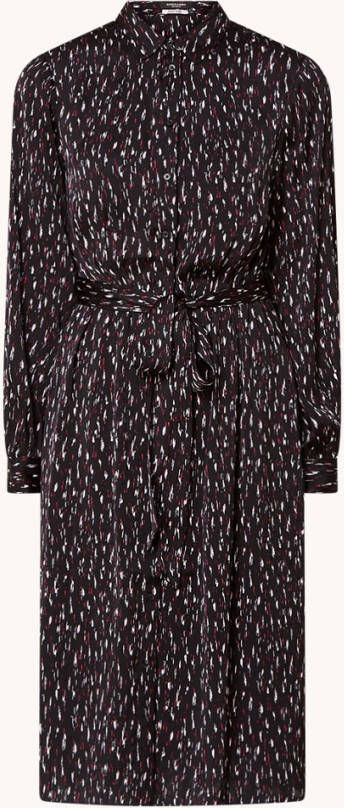 Scotch & Soda Relaxed fit midi overhemdjurk met jacquarddessin