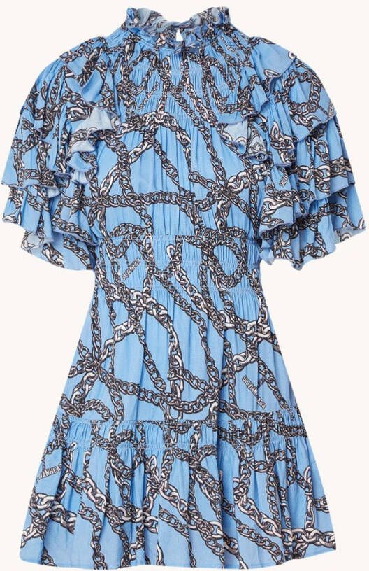 Silvian Heach Gabberi mini jurk met print en volants