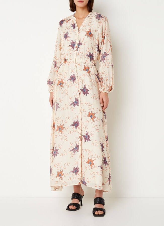 Sofie Schnoor Maxi blousejurk met bloemenprint