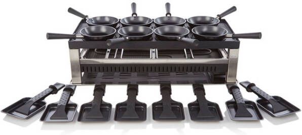 Solis 791 Table Grill 5 in 1 Gourmet 8 Personen Gourmetset Zwart