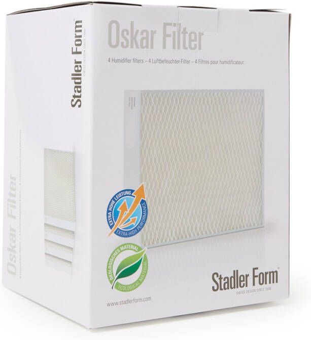 Stadler Form Oskar & Karl Filter 4 Pack Voor Oskar & Karl Luchtbevochtigers