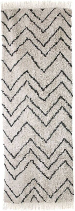 HKliving Vloerkleed/Runner Katoen Zigzag 75 x 220 cm