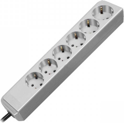 Brennenstuhl ECO Line 1159450015 6 voudige stekkerdoos lichtgrijs 1.5m