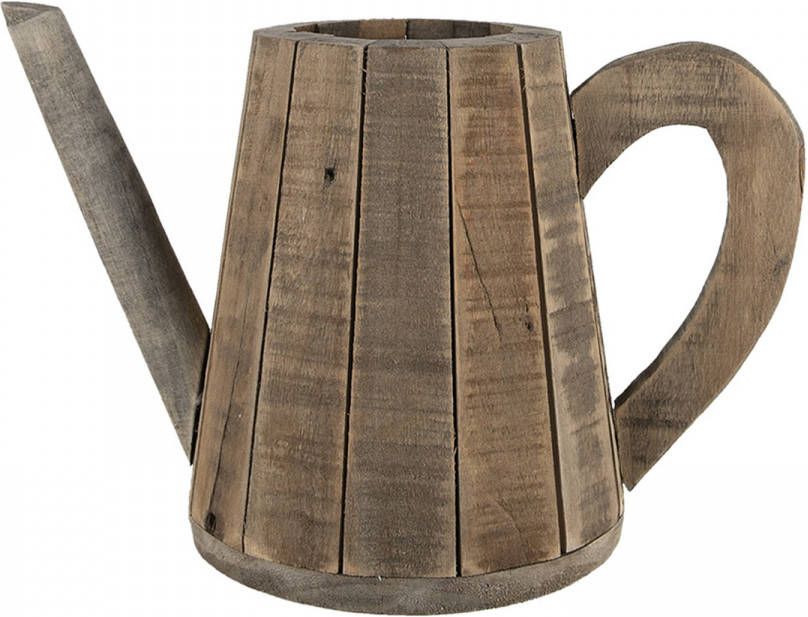 Clayre & Eef Decoratie Gieter 32x18x20 Cm Bruin Hout Woonaccessoires Huisdecoratie Bruin Woonaccessoires Huisdecoratie