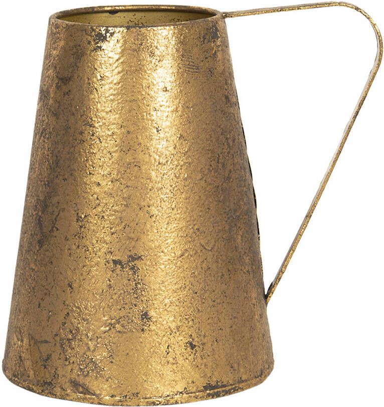 Clayre & Eef Decoratie Kan 22x16x21 Cm Koperkleurig Metaal Geen Vorm Gieter Vaas Huisdecoratie Koperkleurig Gieter Vaas