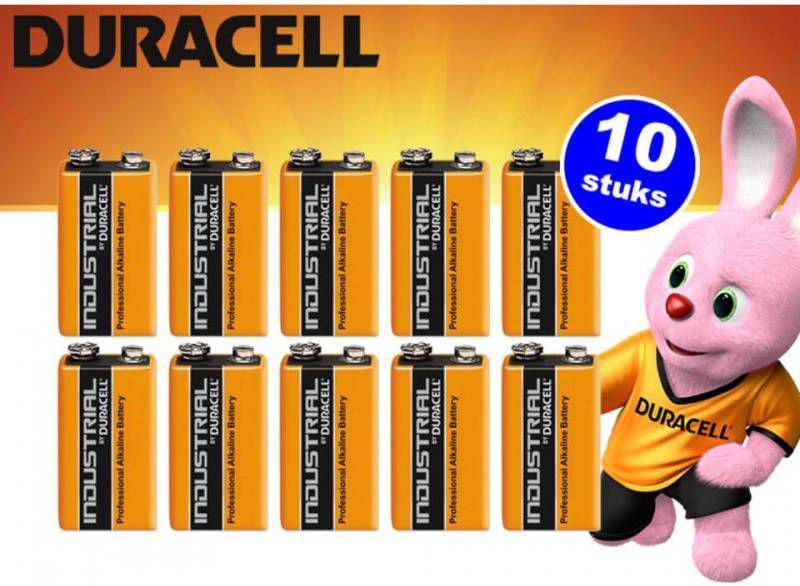 Duracell BDI6LR61 Industrial Batterij Alkaline E-block 9V 6LR61 (10st)