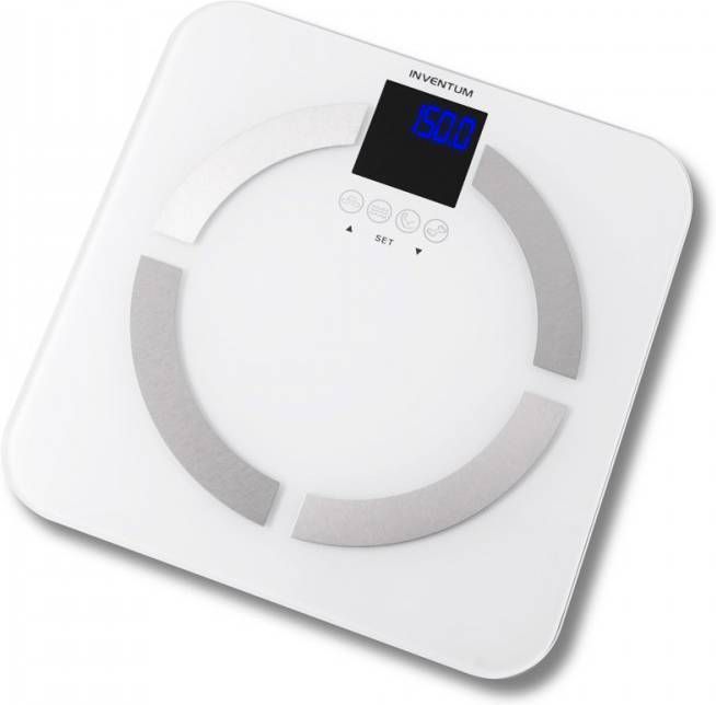 Inventum Personenweegschaal PW720BG wit glas