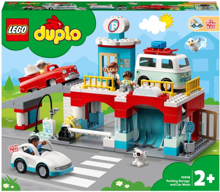 Lego DUPLO Stad Parkeergarage en Autowasplaats Set(10948 )