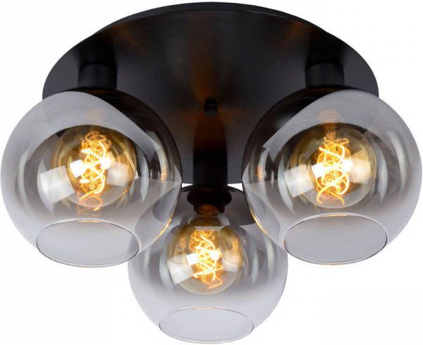 Lucide Marius Plafonnière 3xe27 Zwart