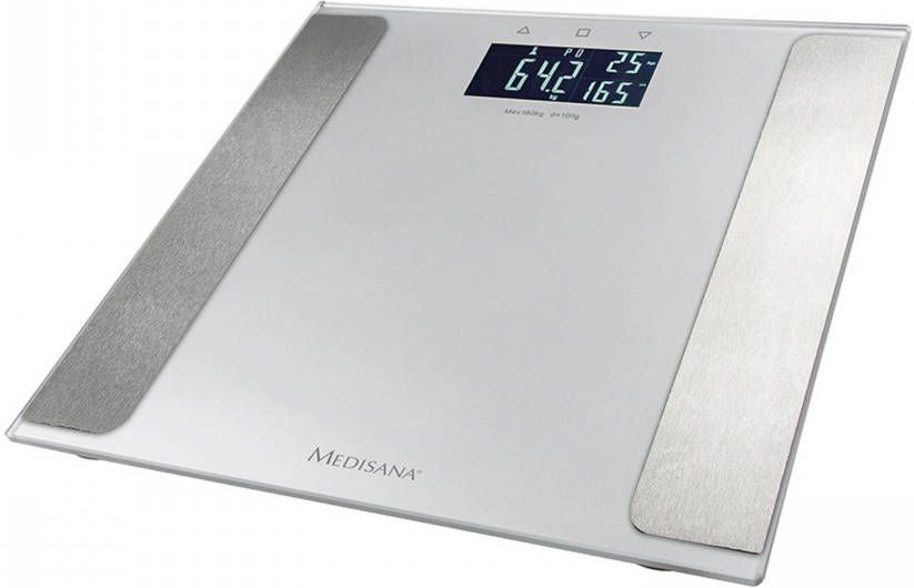 Medisana Lichaamsanalyse weegschaal BS 410 Connect 180 kg zilver 40424