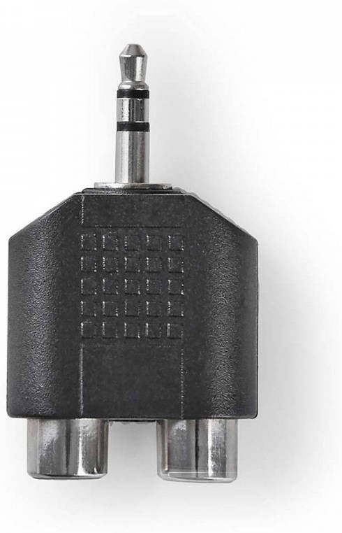 Nedis CAGP22940BK stereo adapter 3.5mm male 2x RCA female(set van 10 )