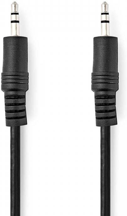 Nedis CAGP22000BK10 stereo audiokabel 3.5mm 3.5mm zwart 1 meter