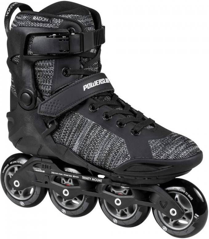 Powerslide Inlineskates Phuzion Radon 80 Trinity Heren Zwart