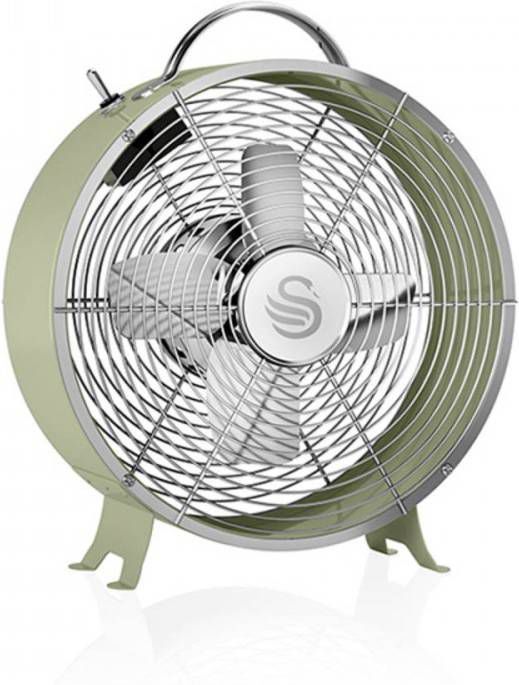Swan Retro Tafelventilator 8 Inch Groen