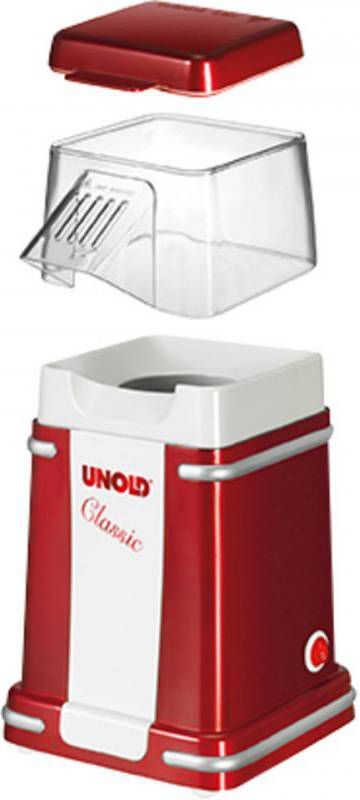 Unold 48525 Popcornmaker Klassiek Rood/Wit